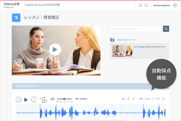 話す