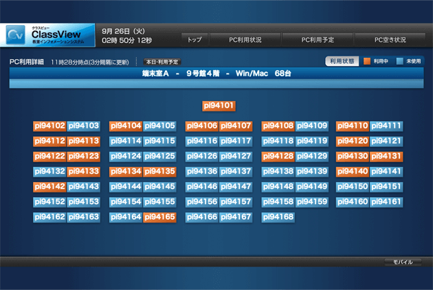 ClassView 画面イメージ